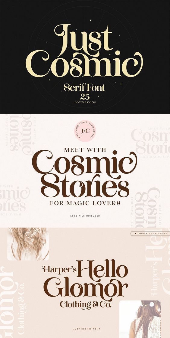 Just Cosmic Font + Logos, a Serif Font by SNIPESCIENTIST