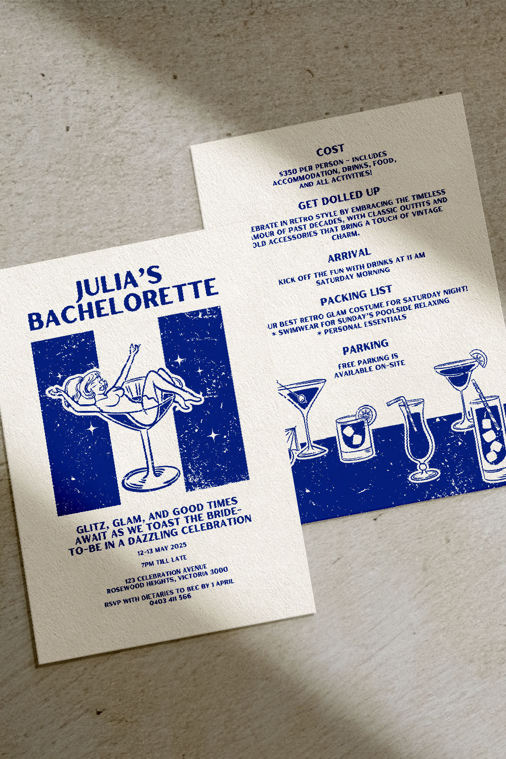 Everything You Need for a Chic Hens Party – ‘Dolled Up’ Bachelorette Templates!