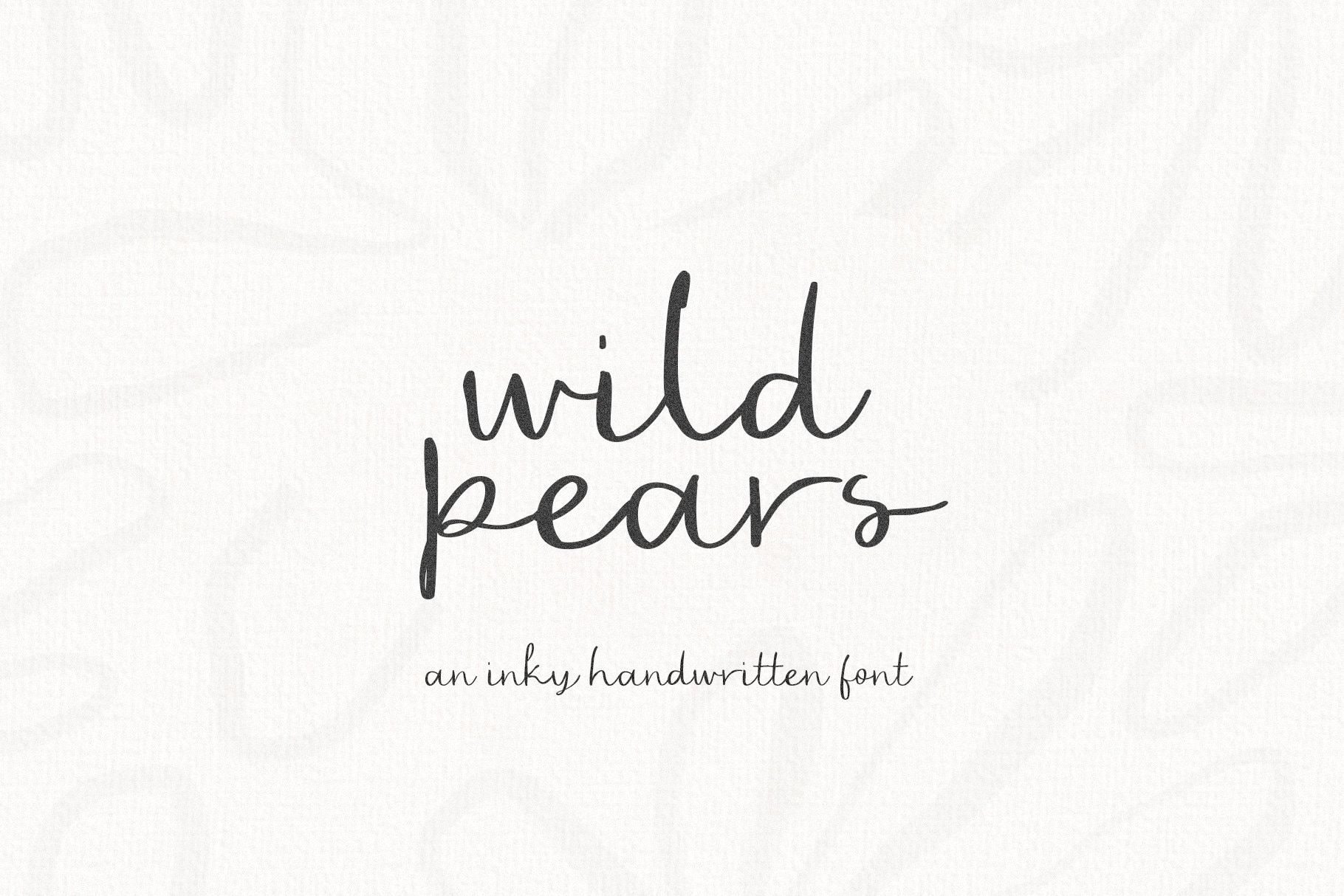 Wild Pears Font — Handwritten Script Font, Logo Font, Farmhouse Font, Cursive Font, Cottagecore Font, Cricut Fonts, Wedding Invitation Fonts — Etsy