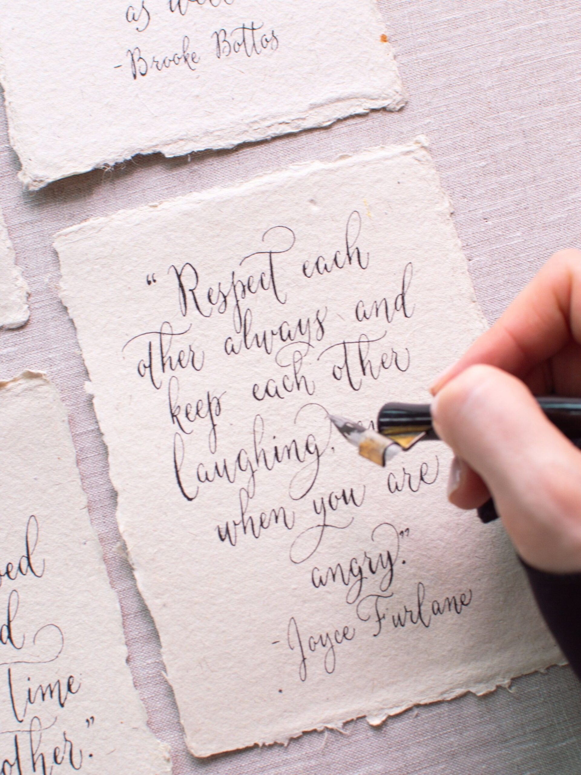 Carte d’anniversaire de calligraphie personnalisée Service de calligraphie personnalisé Carte de fiançailles Citation personnalisée lettrage Carte manuscrite de calligraphie de luxe