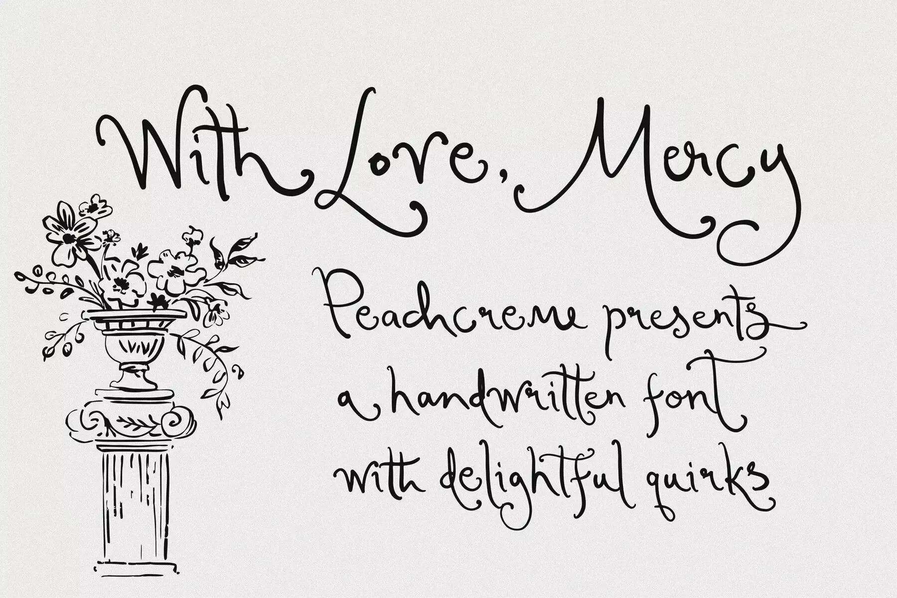 With Love Mercy Font
