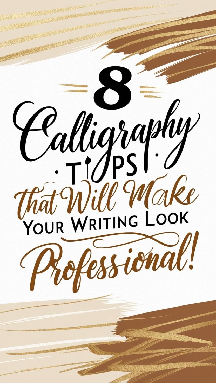8 Calligraphy Tips That Will Make Your Writing Look Professional!  Apr 1, 2025
