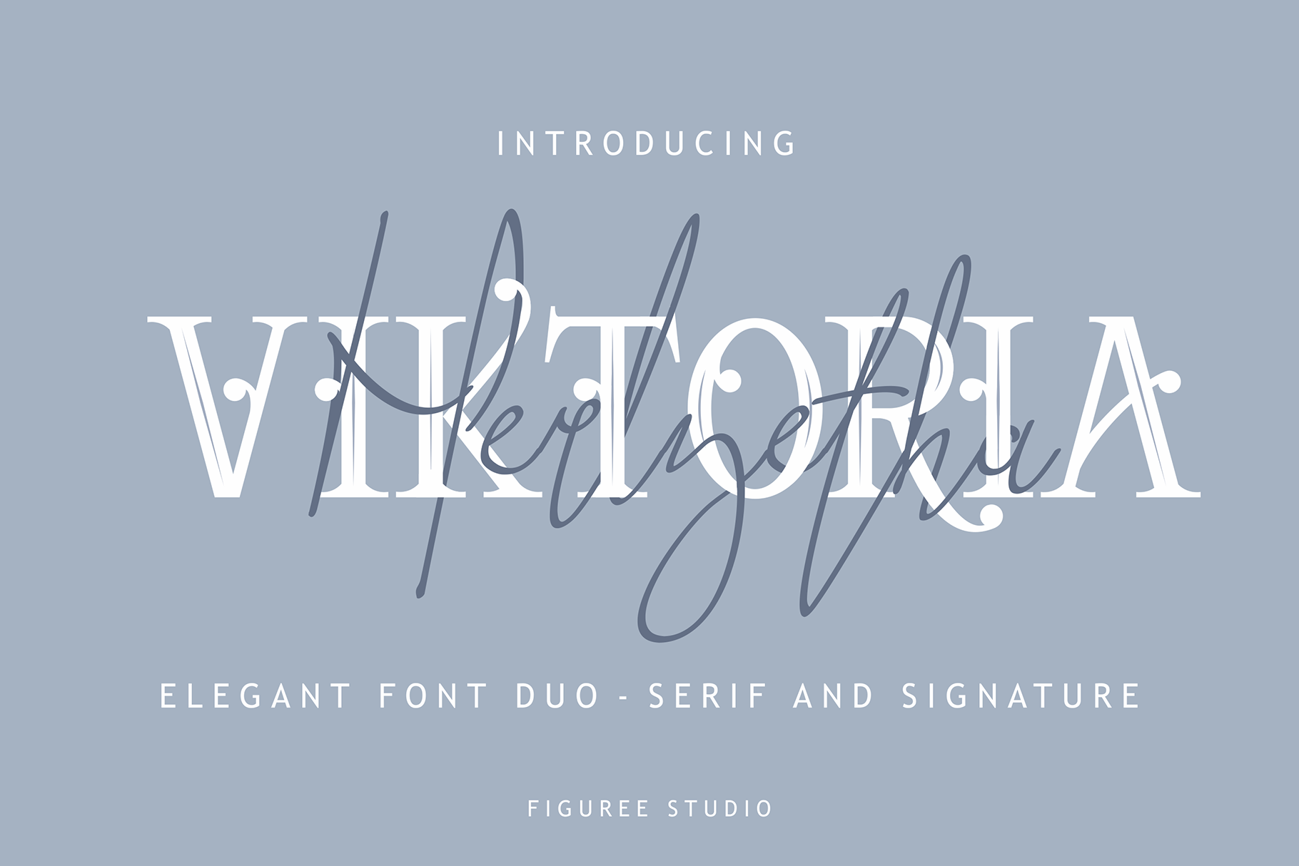 Viktoria Duo Font by figuree studio · Creative Fabrica