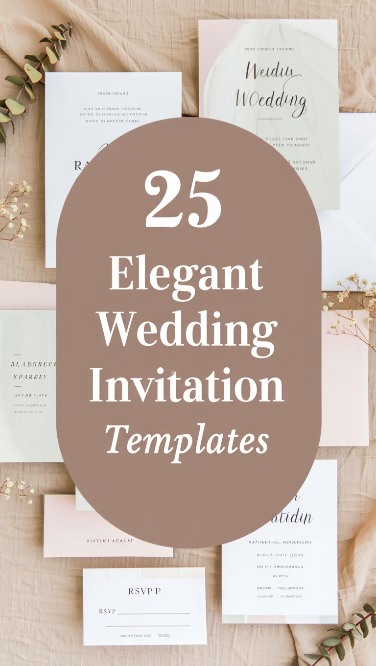 Neutral Modern Wedding Invitation Suite Template Canva Editable Wedding Invitation Template