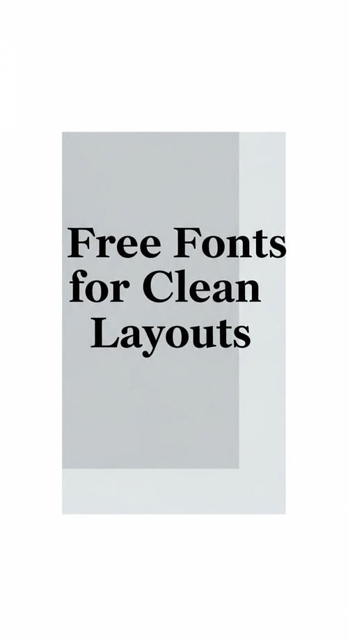10 Best Free Fonts for Clean and Minimalist Layouts