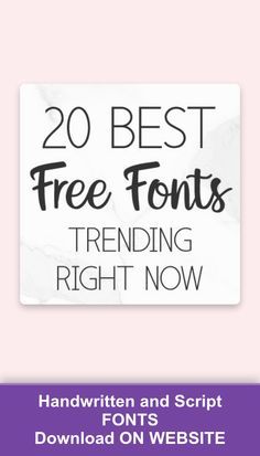 Cutest Fonts for Vinyl Cutting