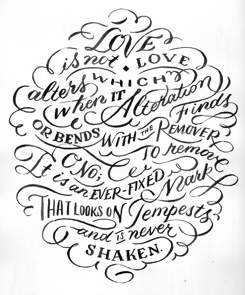 Sonnet 116 — Jill De Haan