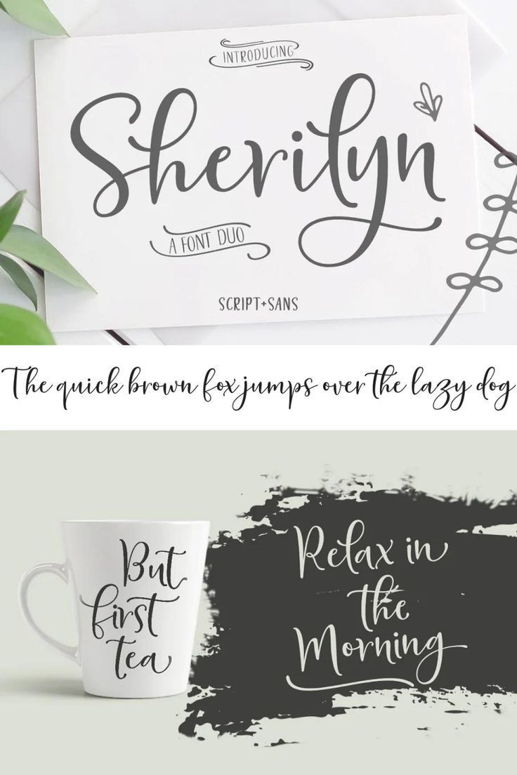 Sherilyn Script FONT DUO | Handwriting Fonts💠
