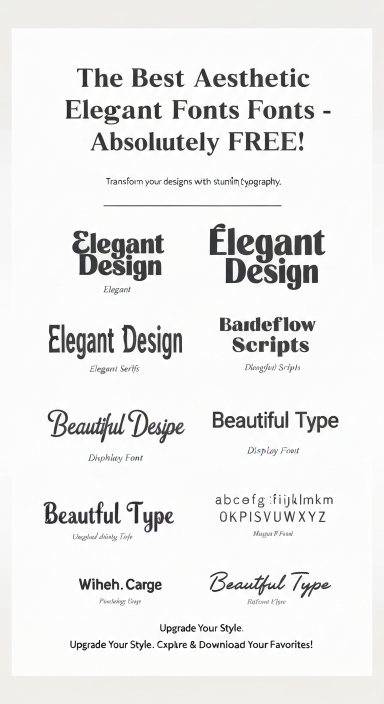 The Best Aesthetic Elegant Fonts — Absolutely FREE!