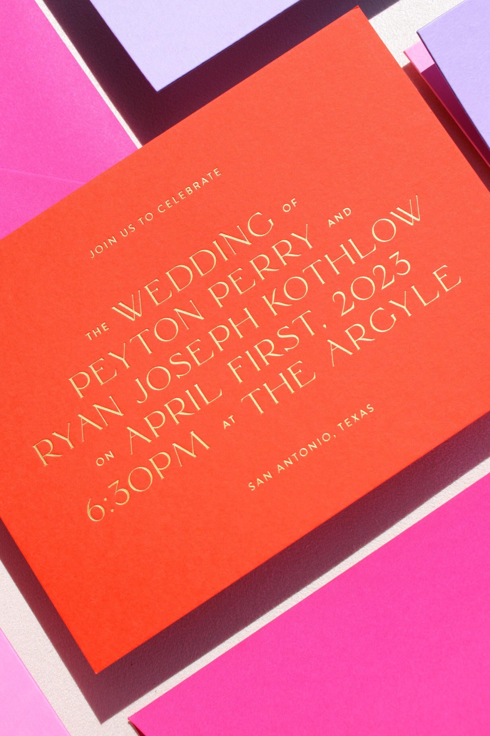 Wedding Invitation Sample Pack – The Contemporary Collection | Modern Letterpress & Foil Invitations