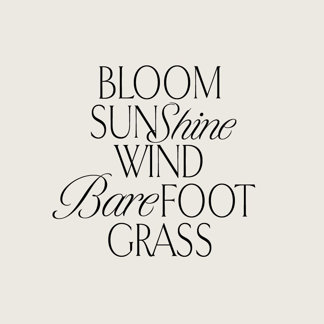 Modern + Minimalist Spring Typography Inspiration