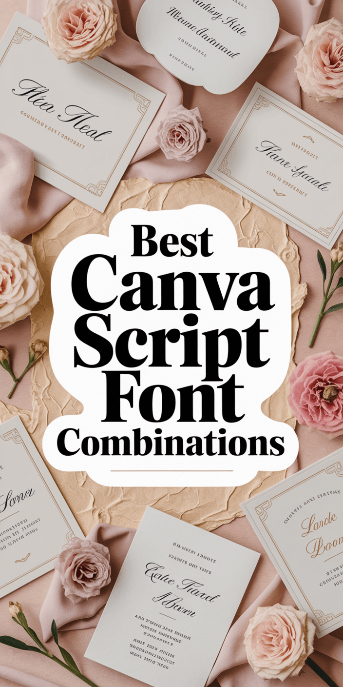 Best Canva Script Font Combinations for 2026