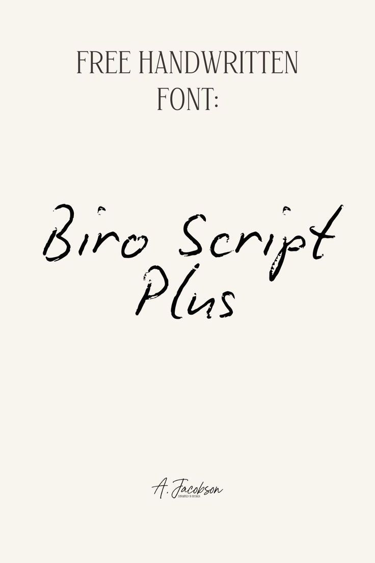 Free Handwritten Font | Canva Fonts
