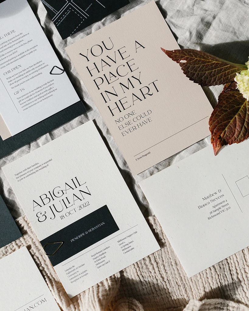 Conscious Editorial Shoot | Premium wedding stationery & signage