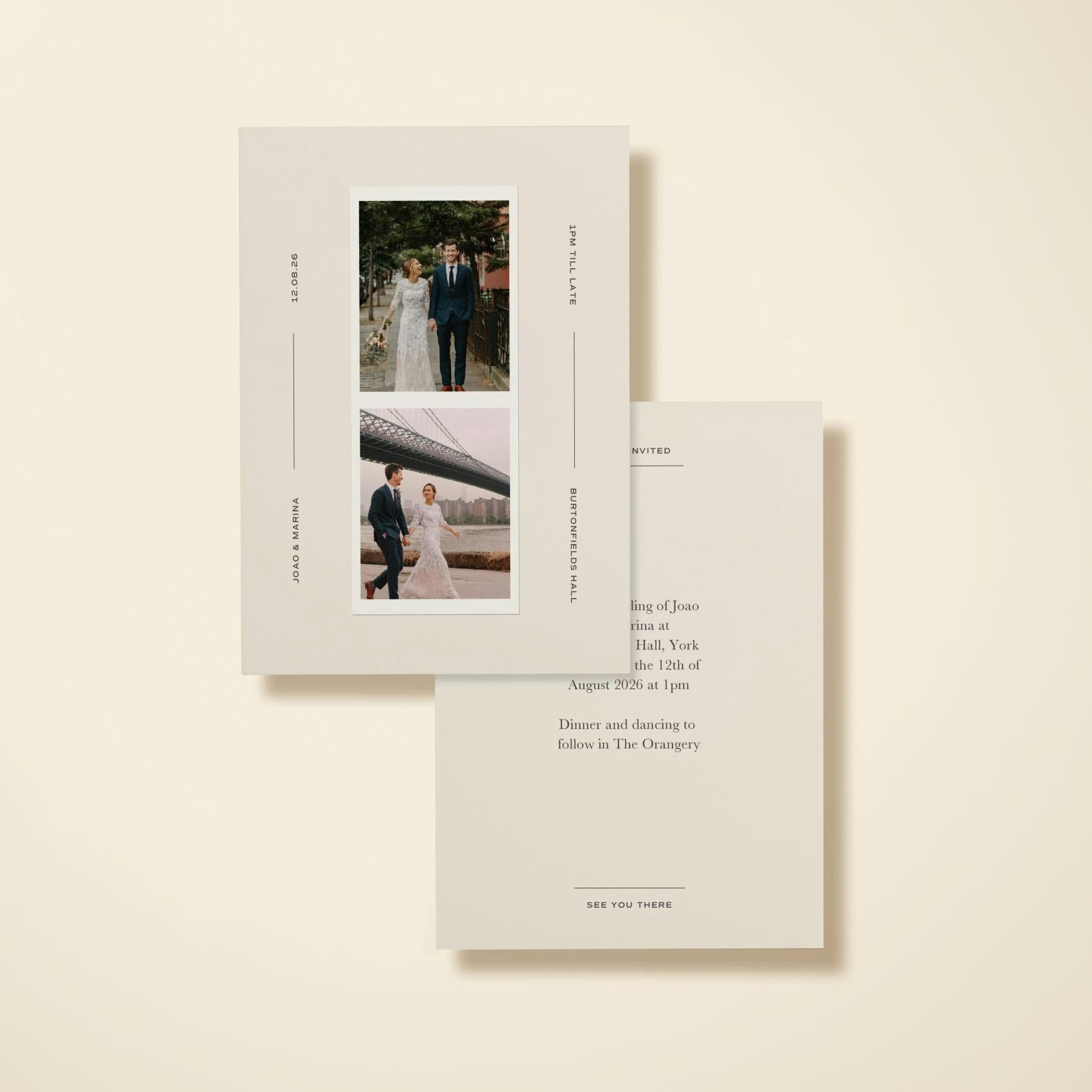 x100 Wedding Invitation Simple Modern