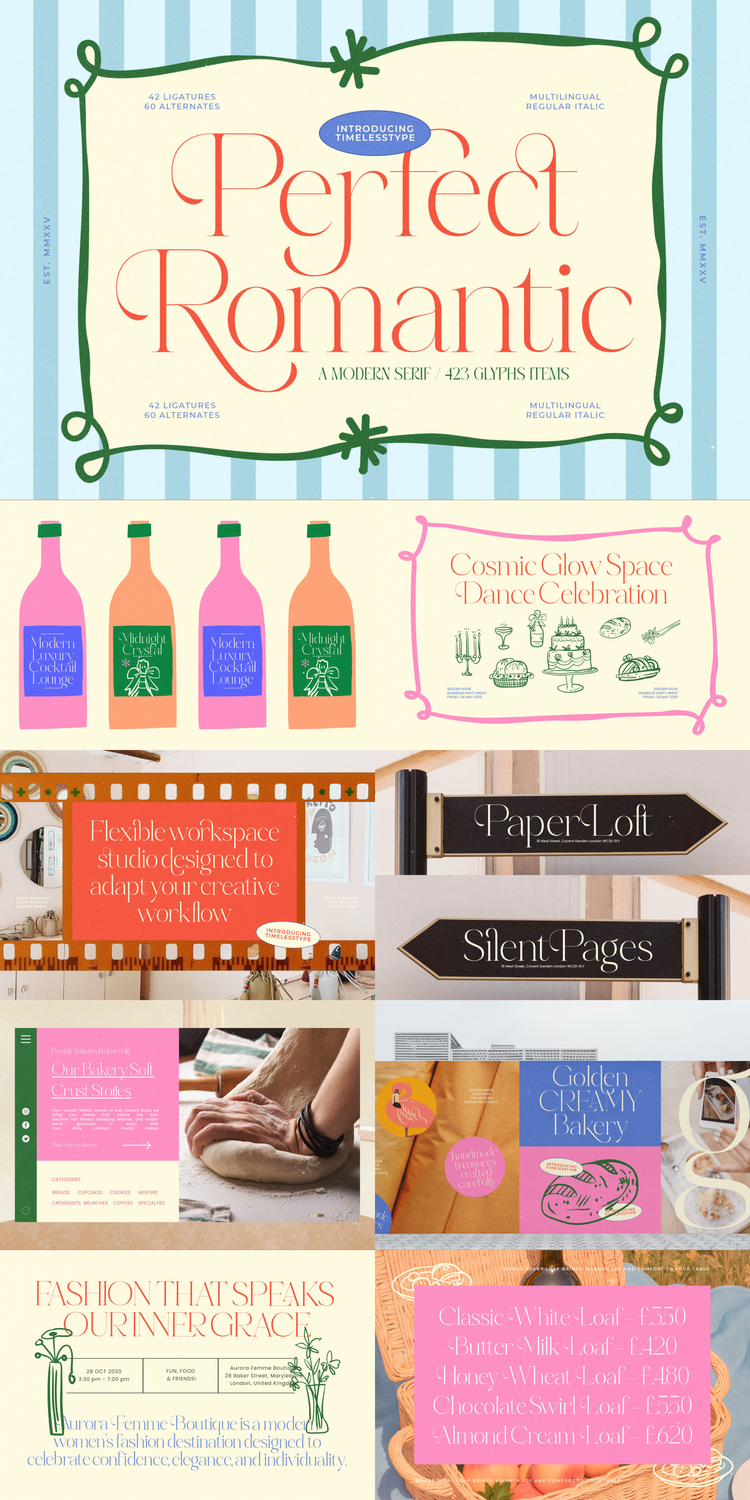 Perfect Romantic — Modern Serif