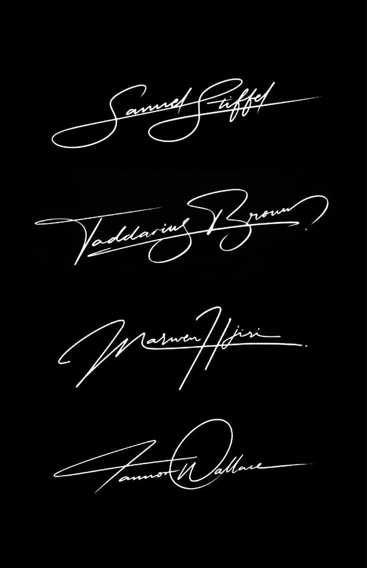 Get your name signature in 