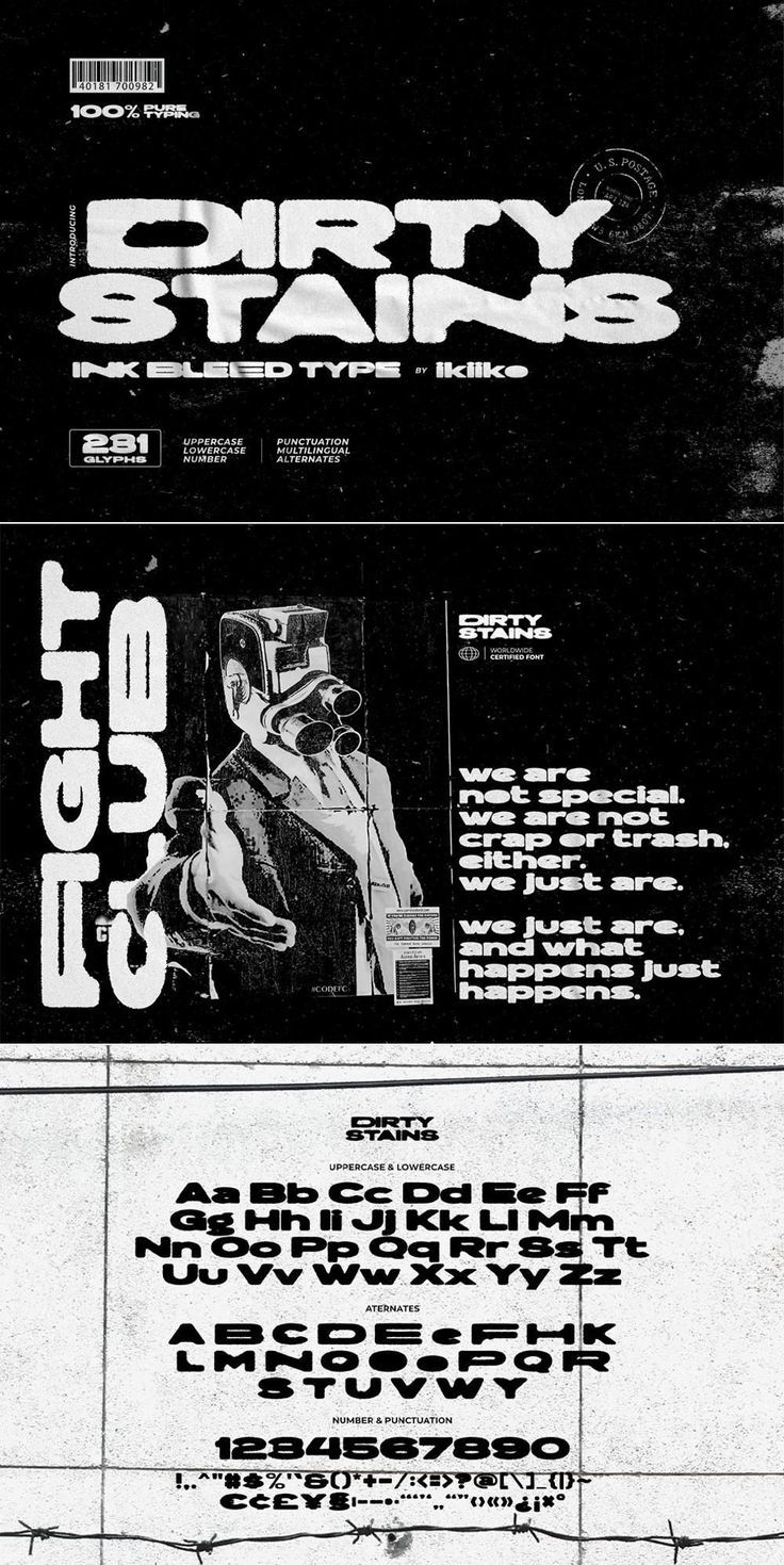 Dirty Stains Font