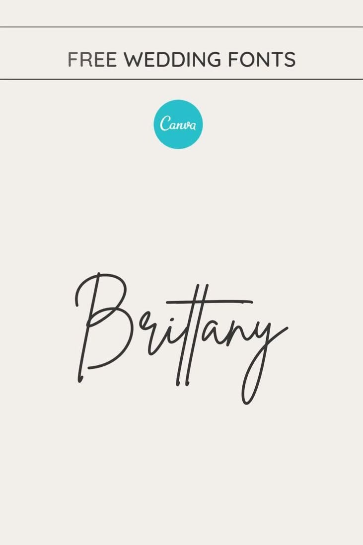 Free Canva Wedding Fonts