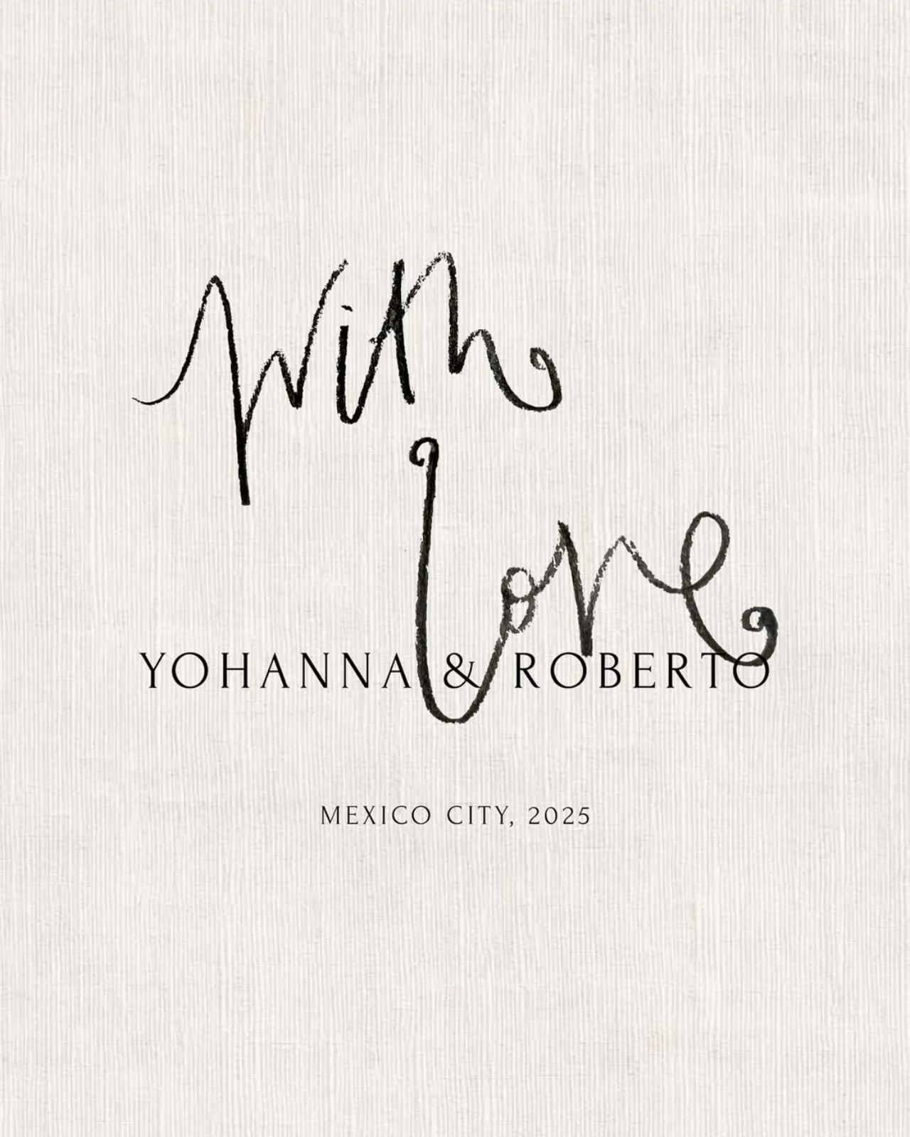 Simple wedding invite