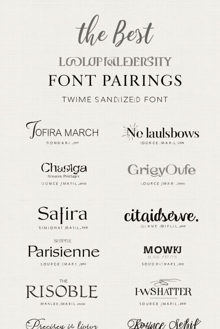 Pinterest in 2025 | Font pairing, Luxury font, Font combinations