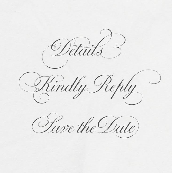 Wedding Details & RSVP – Beyond Perfection Font