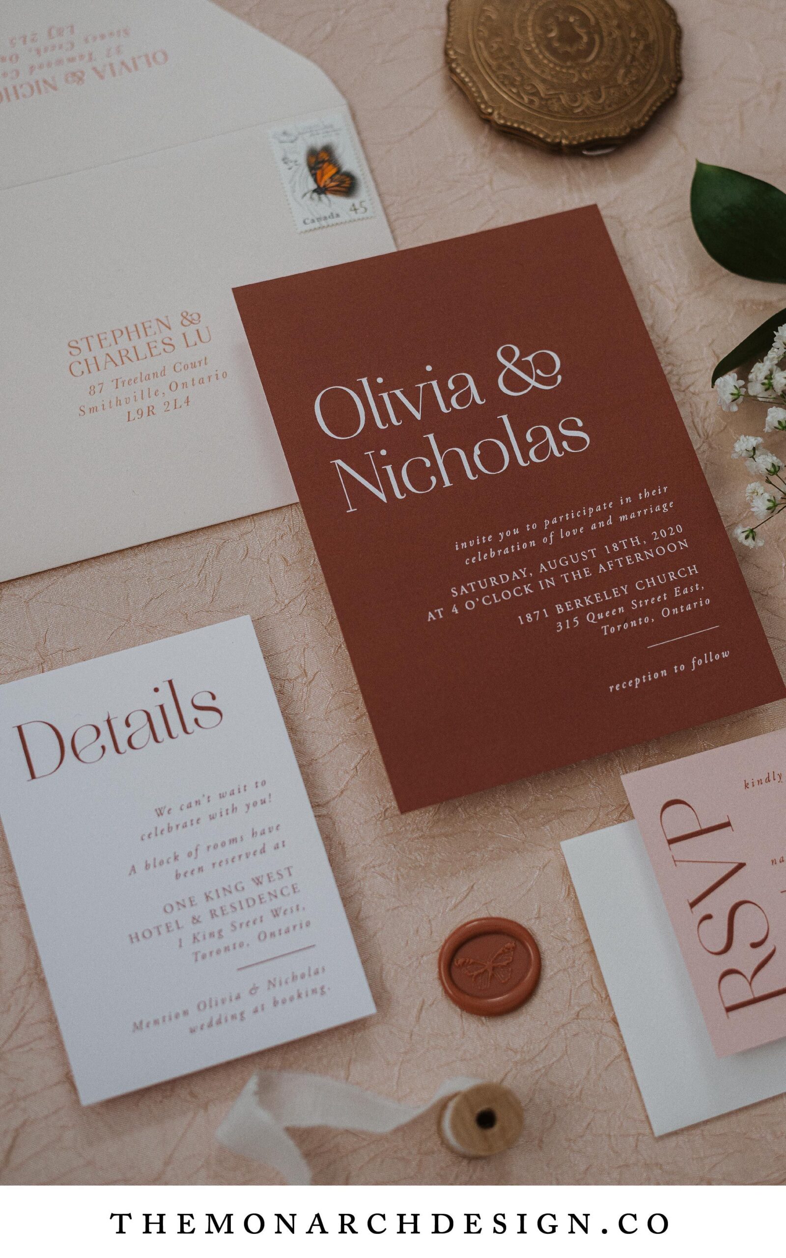 Semi Custom Wedding Invitation Collection — Monarch design co | Custom Wedding Invitations