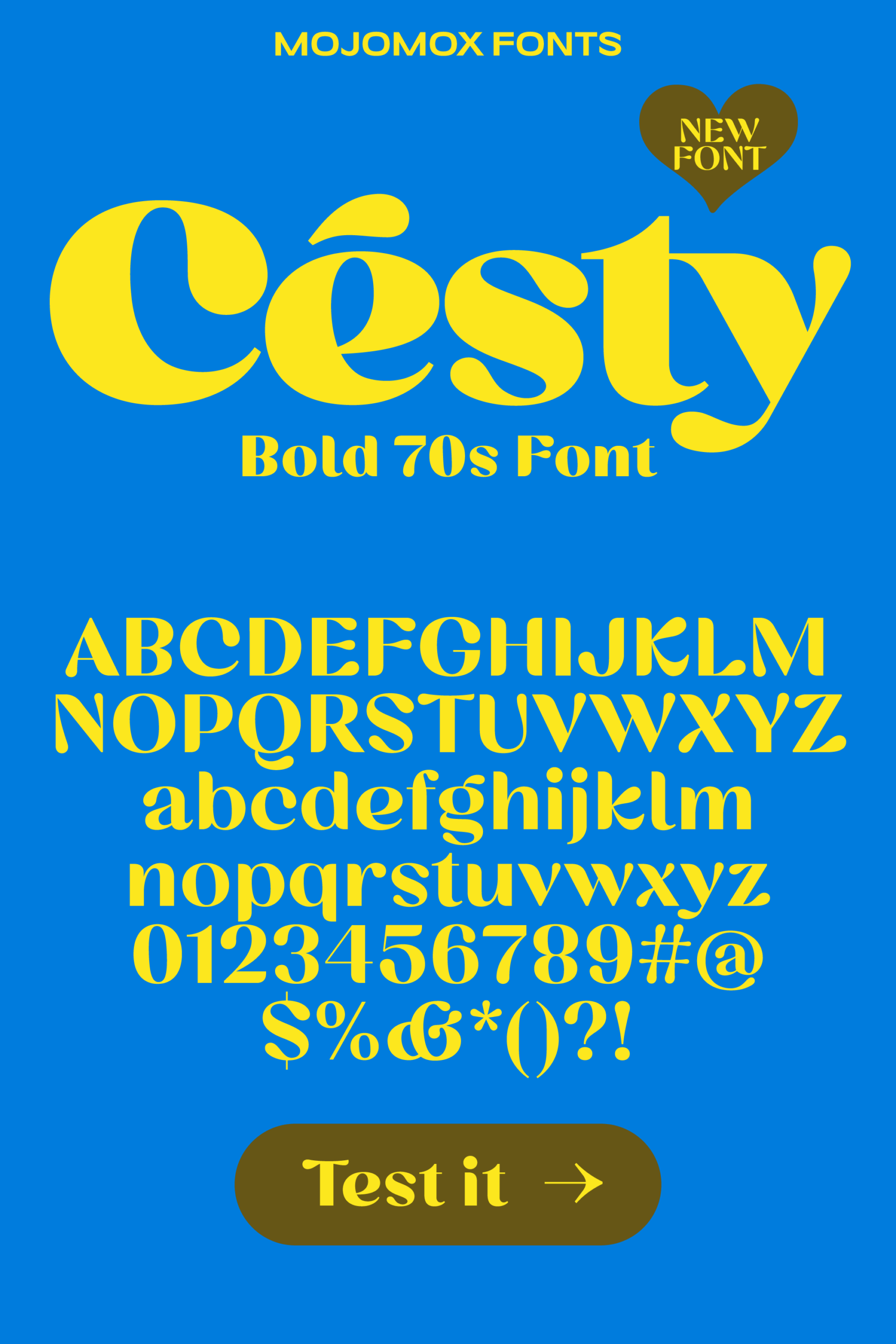 🆕 Discover Cesty Modern 70s Typeface for Stunning Logos and Lifestyle Branding