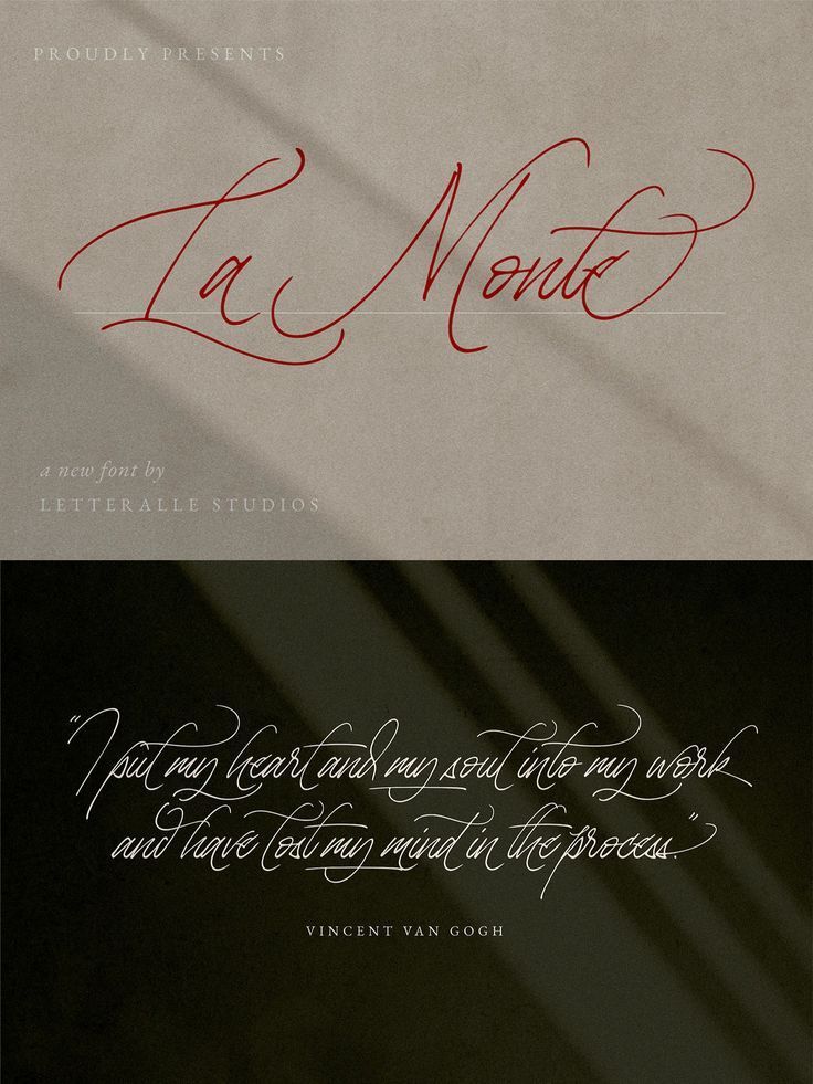La Monte Calligraphy Script Font — Elegant & Dreamy
