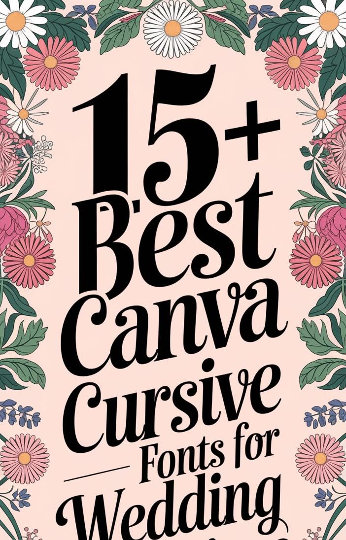 15+ Best Canva Cursive Fonts for Wedding Invitations
