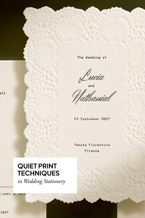 Print techniques as quiet statements