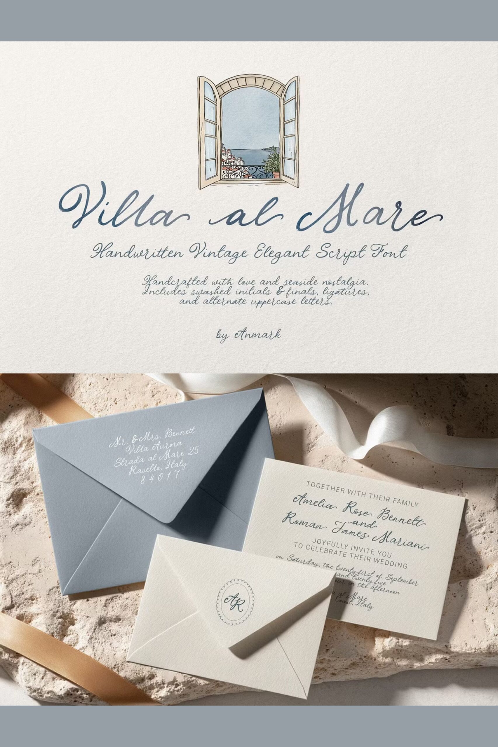 Villa al Mare – Elegant Wedding Font