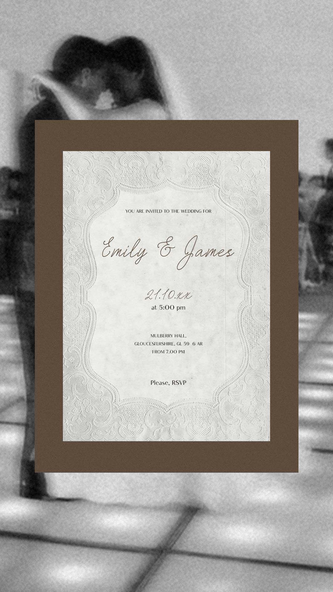 Vintage Lace Paper Backgrounds for Wedding Invitations | Elegant Invitation Design