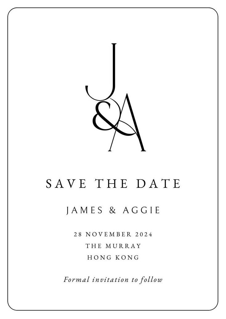 Classic Timeless Save the Date | Canva Template
