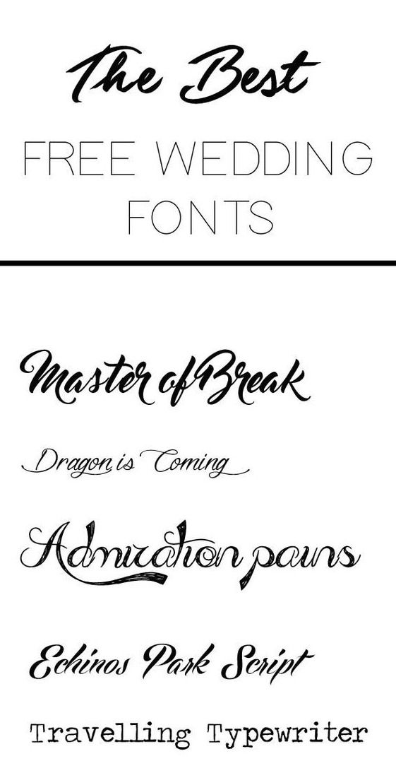 The Best Free Fonts For Wedding Invitations, Place Cards, Save The Dates