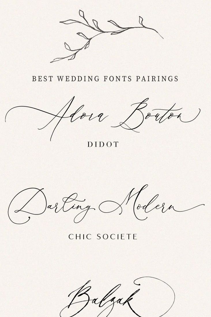 Wedding Font Pairings Vol.1