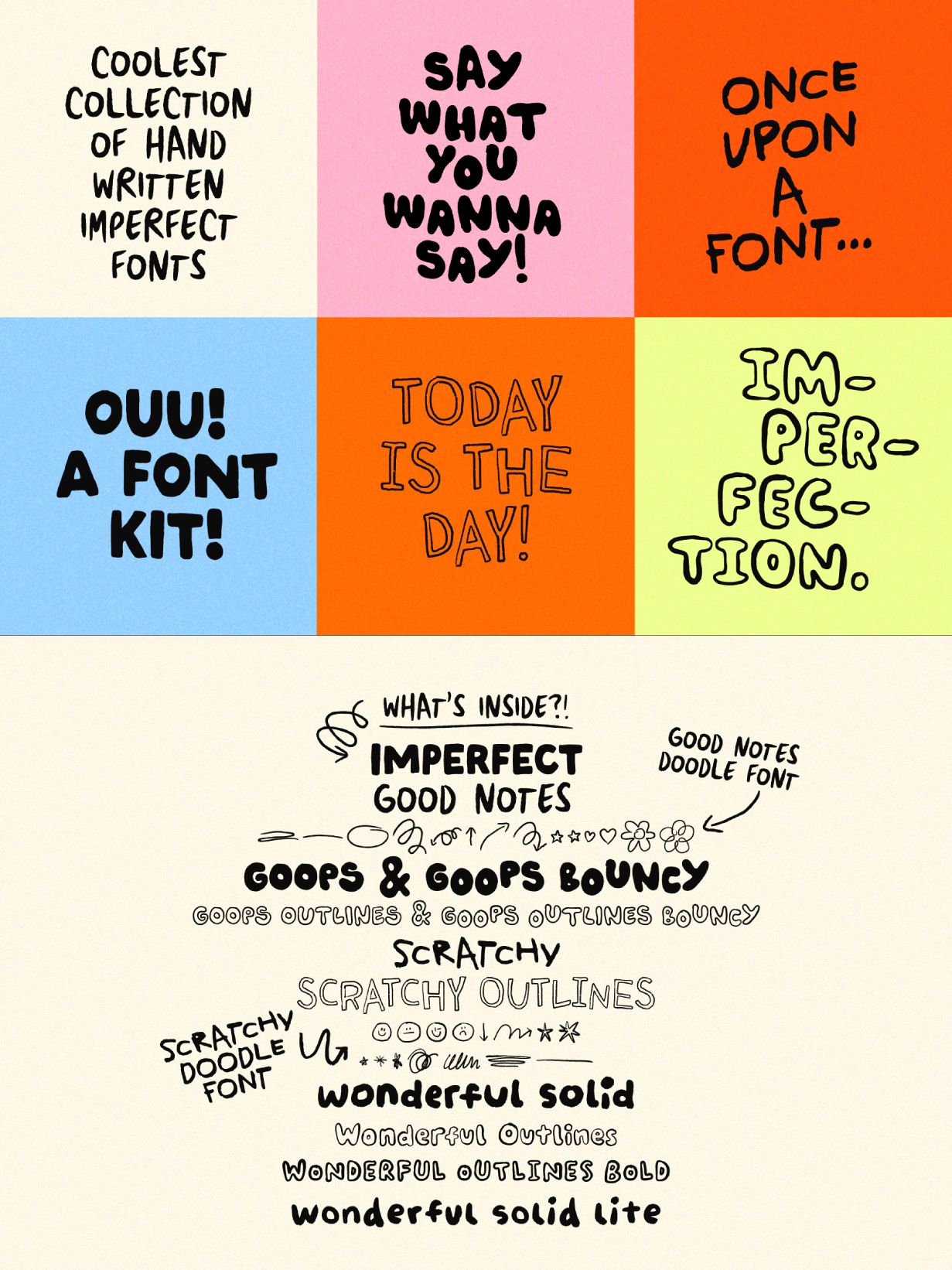 Imperfectionist Handwriting Font Kit