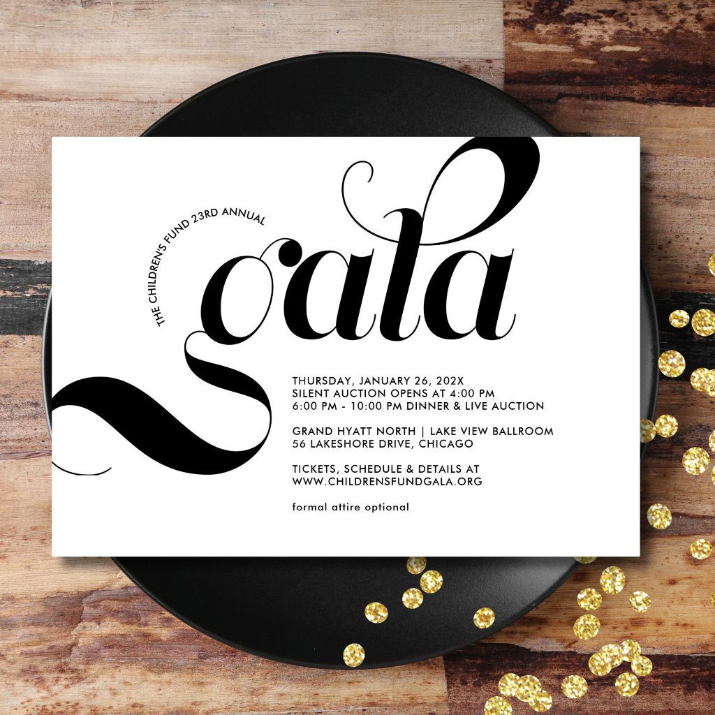Modern Swag Minimalist Gala
