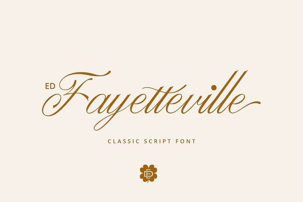 ED Fayetteville Script — CALLIGRAPHY FONT