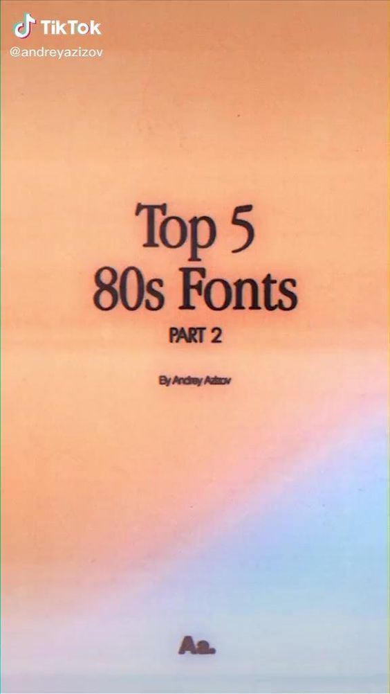 Retro Vintage Fonts for 80s Style Typography