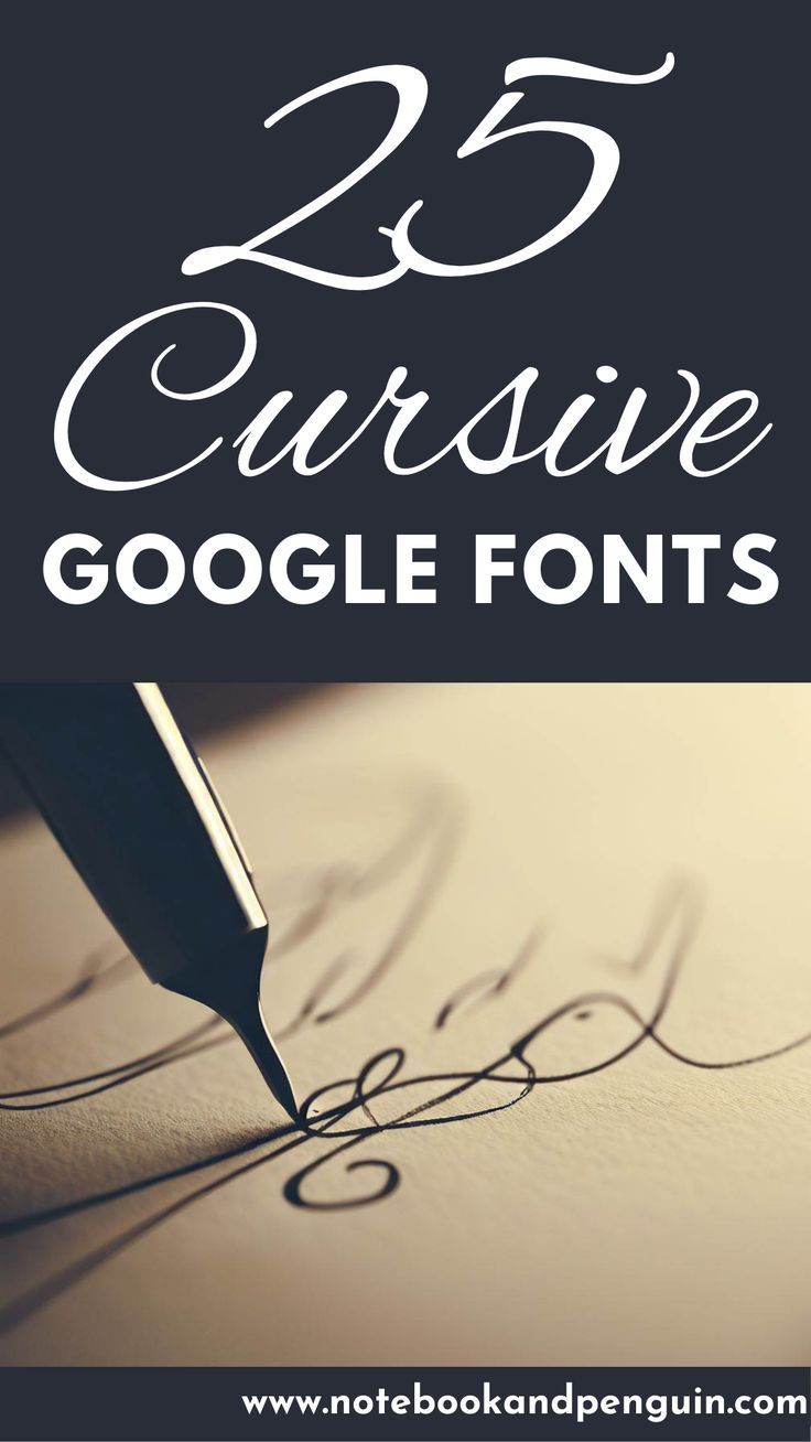 25 Cursive Google Fonts: Discover the Beauty of Cursive Handwriting Fonts