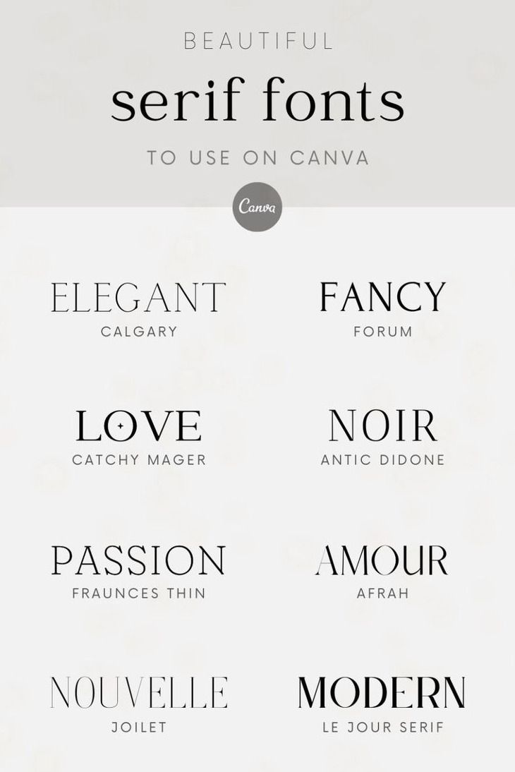 Unlock the World of Cool Serif Fonts on Canva — Font Combo, Typography &