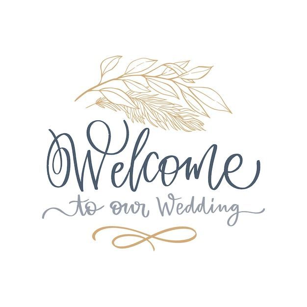 Wedding Fonts for Welcome Sign Lettering