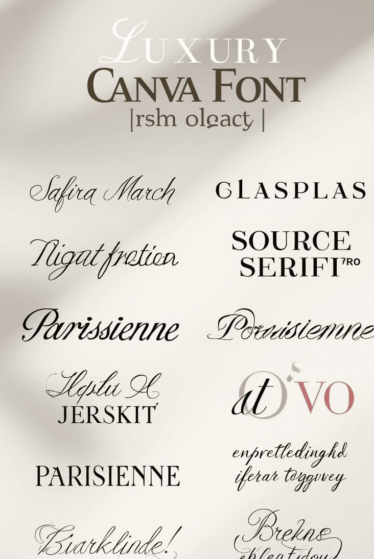Elegant Calligraphy & Luxury Fonts for Stylish Branding