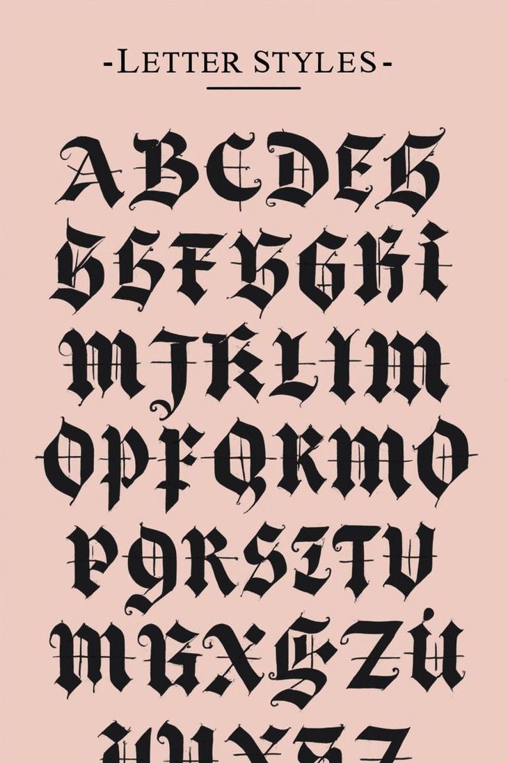 Tatoeage Lettertypes