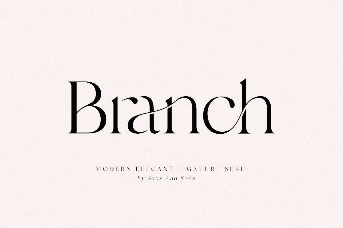 Branch   Modern Ligature Serif