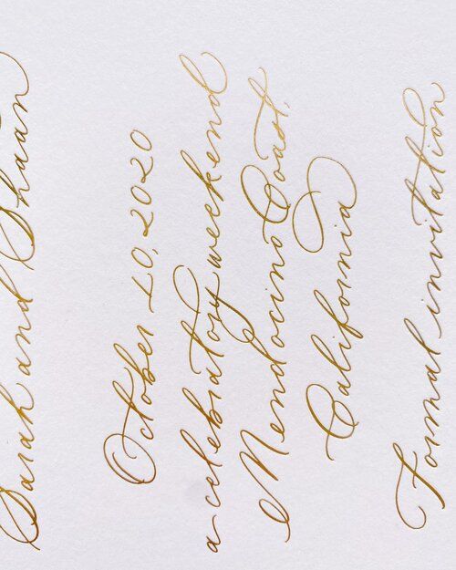 Michaela McBride Calligraphy Portfolio | Explore Elegant Designs — Michaela McBride Calligraphy