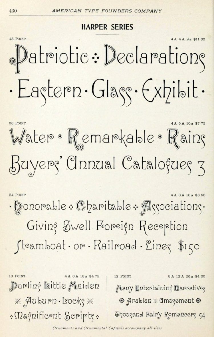 Like old-fashioned fonts: See dozens of vintage typefaces — Click Americana