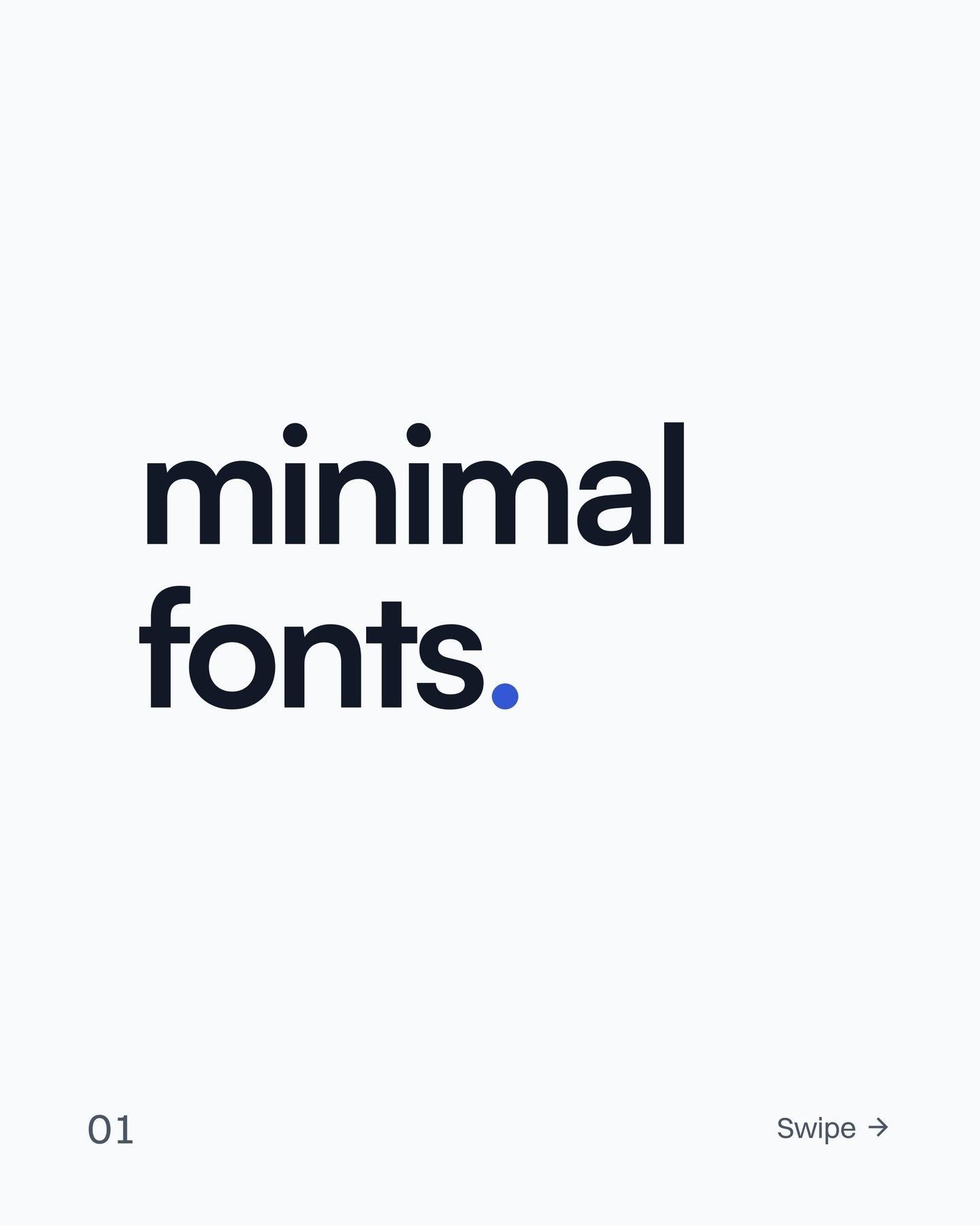 Best Minimalist Fonts for Modern Typography Design🫶