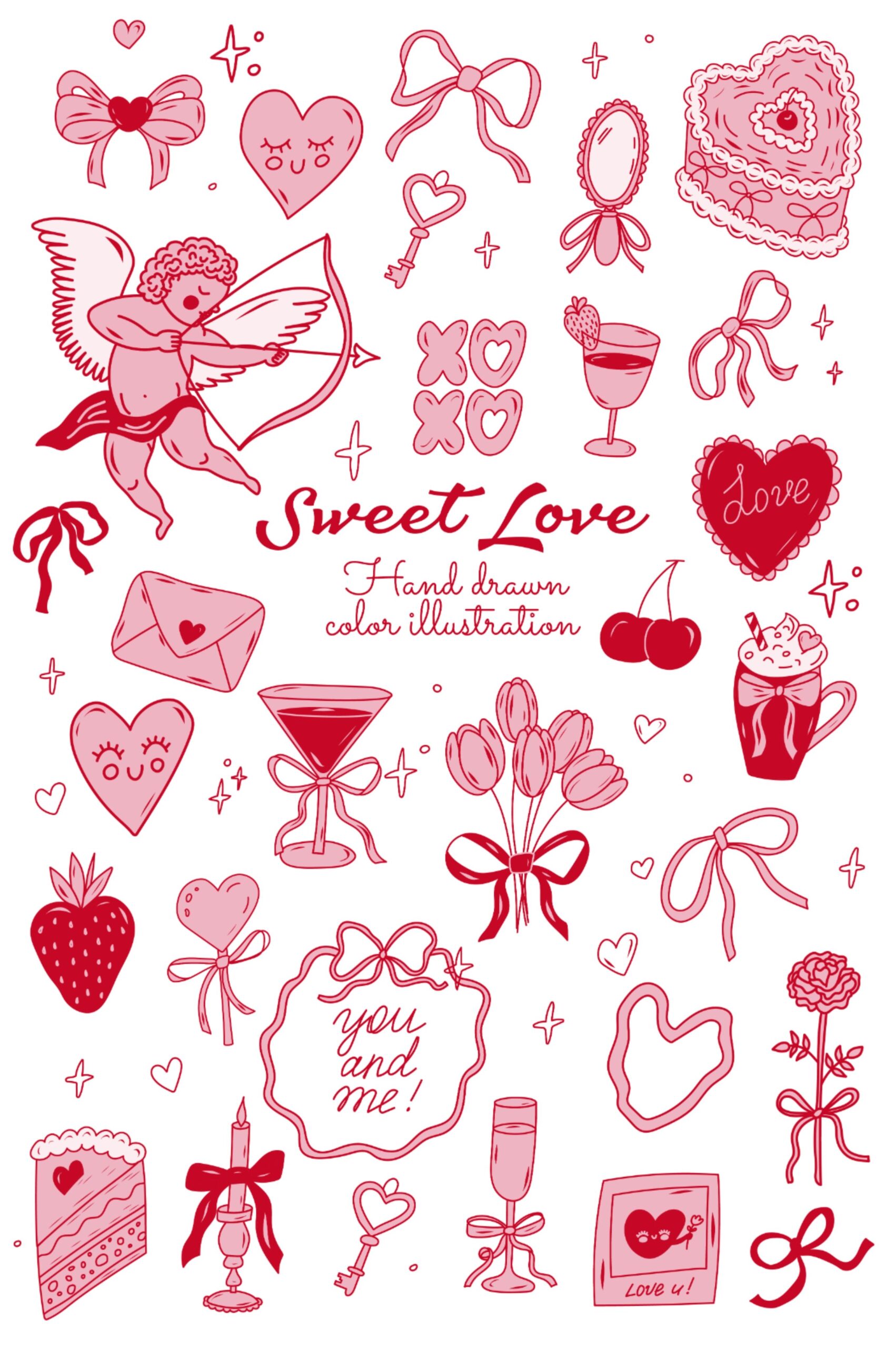Valentine’s Clipart for Canva